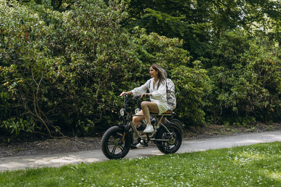 On a Kobra Bike through the park