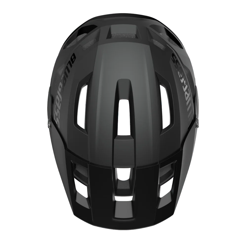 Bluegrass Roque MTB-Helm schwarz Top